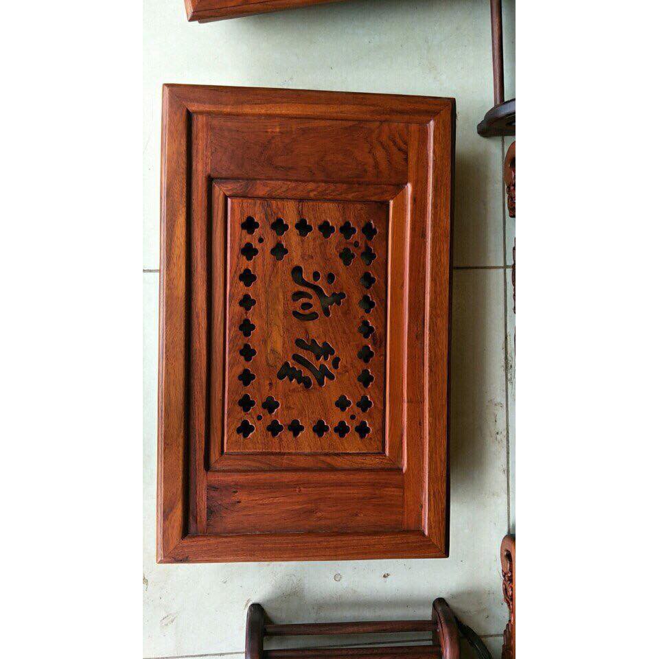 Khay trà tần thủy hoàng bàn trà phòng khách gỗ hương cao 12cm