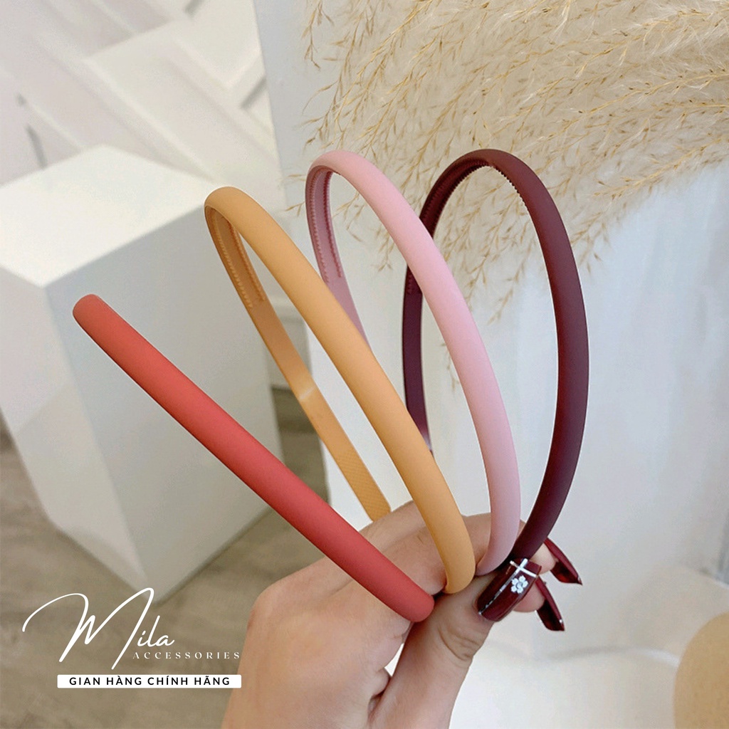 Bờm tóc hàn quốc nữ cute xinh MILA PK105 ❤️SIÊU XINH❤️ phong cách hàn quốc 9 màu lựa chọn Mila Accessories