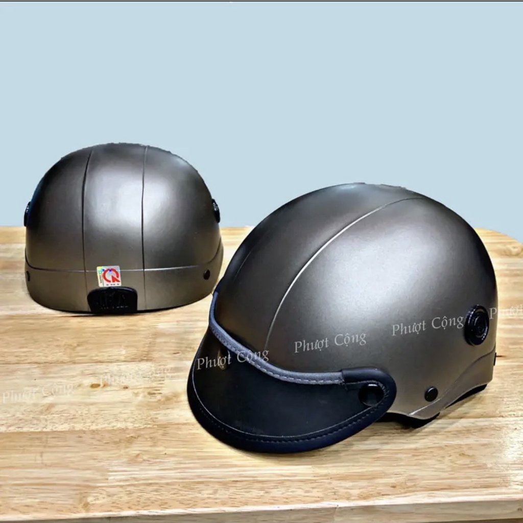 Mũ Bảo Hiểm 1/2 Nhiều Màu Trơn Siêu Hot