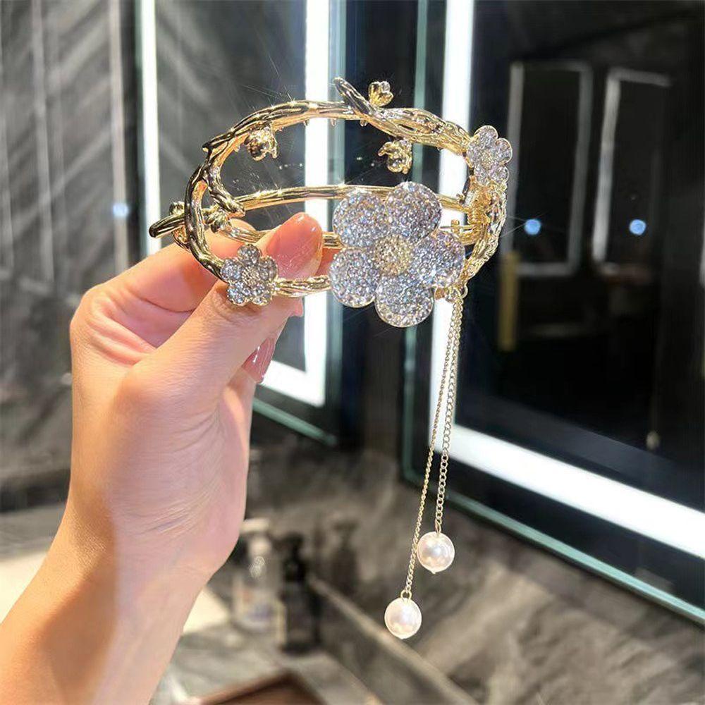 TWINKLE Kẹp Tóc Hình Hoa Đơn Giản Ngọt Ngào Cho Nữ