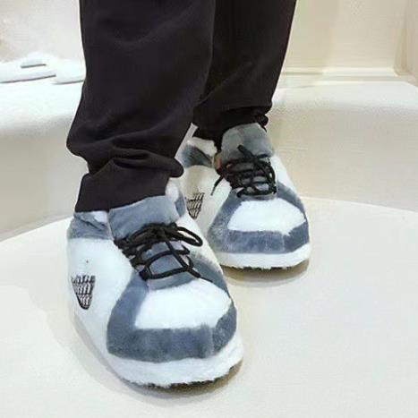 Giày bông mùa đông đi trong nhà ĐẾ CAO SU đi trong nhà và đi ra đường thoải mái vyvyshop