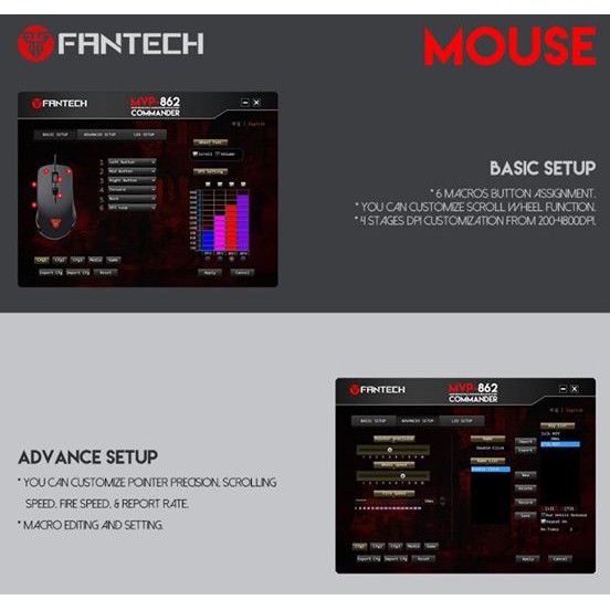 [Mã ELMS5 giảm 7% đơn 300K] COMBO PHÍM CHUỘT CƠ LED RGB FANTECH MVP-862 | BigBuy360 - bigbuy360.vn