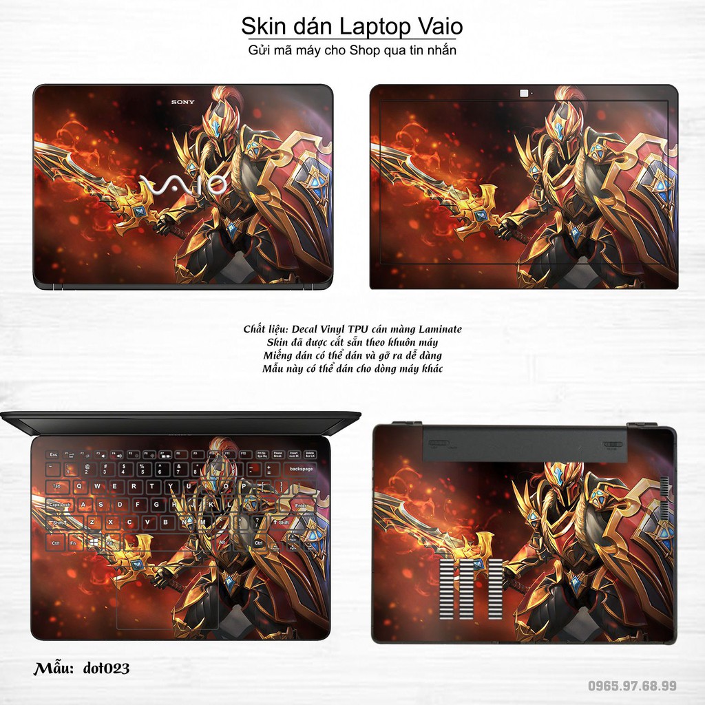 Skin dán Laptop Sony Vaio in hình Dota 2 _nhiều mẫu 4 (inbox mã máy cho Shop)