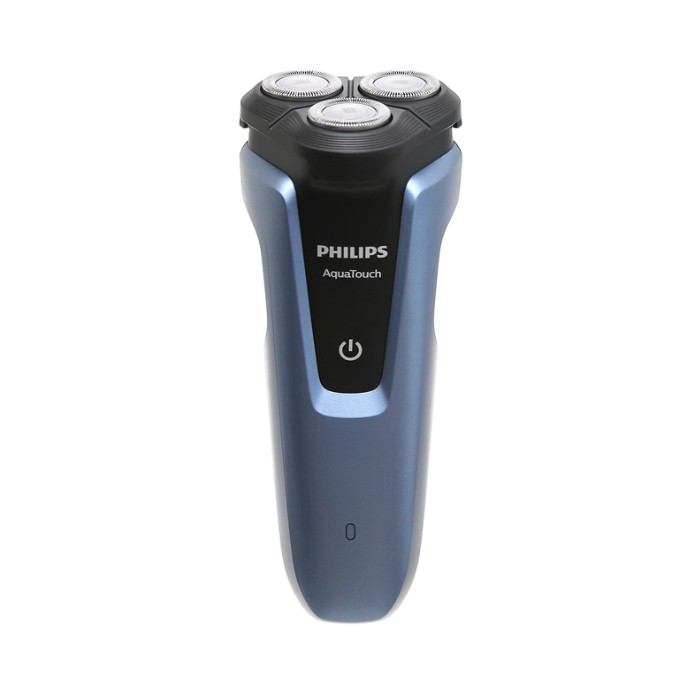 [CHÍNH HÃNG] Máy cạo râu khô và ướt tạo kiểu AquaTouch Philips S1070 - 3 LƯỠI - DÙNG PIN - LƯỠI CẠO CLOSECUT (Màu xanh)