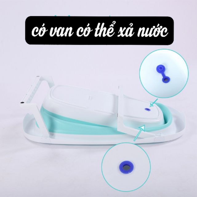 Chậu tắm Hanbei gấp gọn cho bé