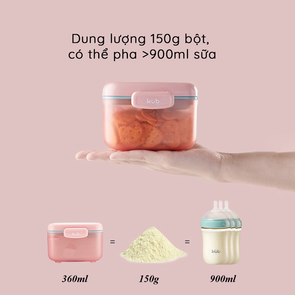 Hộp đựng sữa bột, đồ khô cao cấp hãng KUB (có thể tiệt trùng)