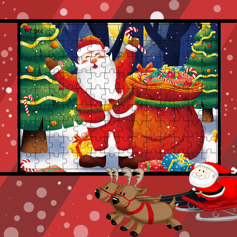 Bộ xếp hình giáng sinh 126 mảnh cho trẻ 3-6 tuổi