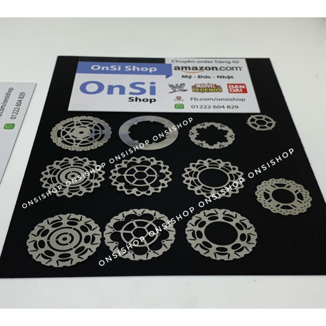 Đĩa phanh kim loại mô hình xe motor tỉ lệ 1/12