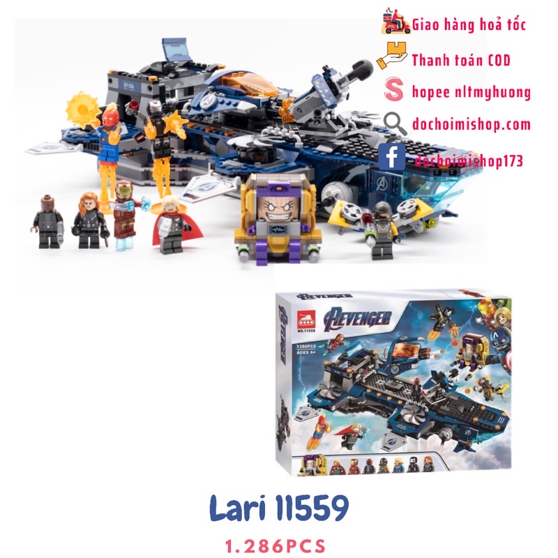 Lắp ráp 11559 Chiến hạm Avengers 1.286pcs