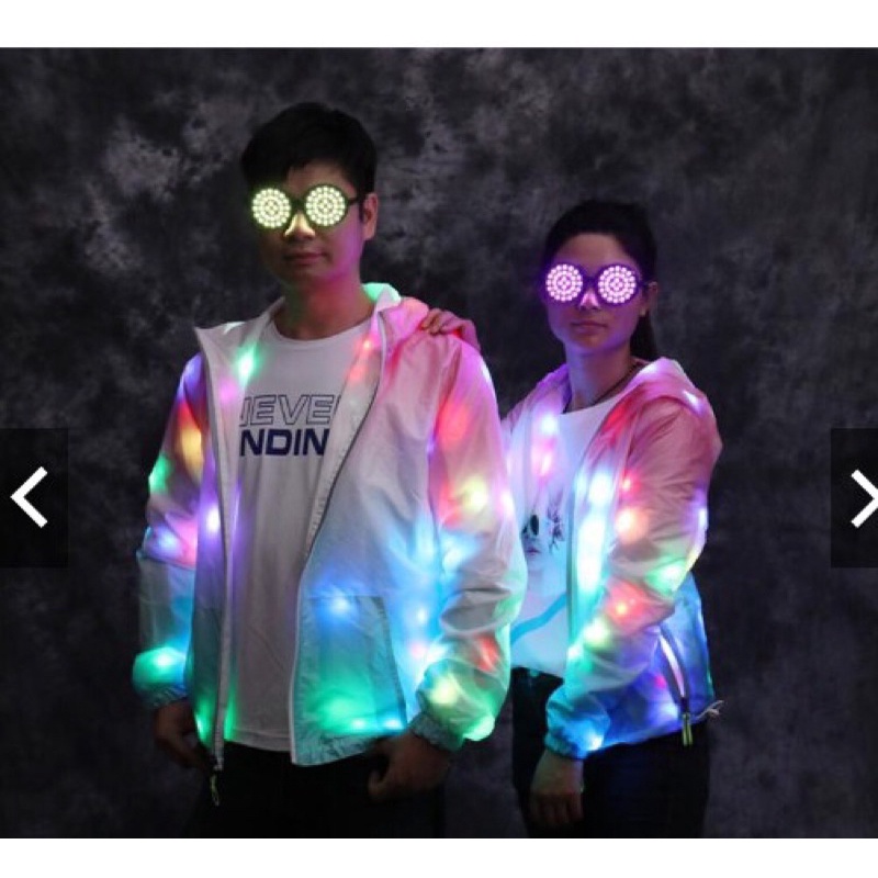Áo Khoác 3 Lớp Cao Cấp Phát Sáng Bằng Đèn LED