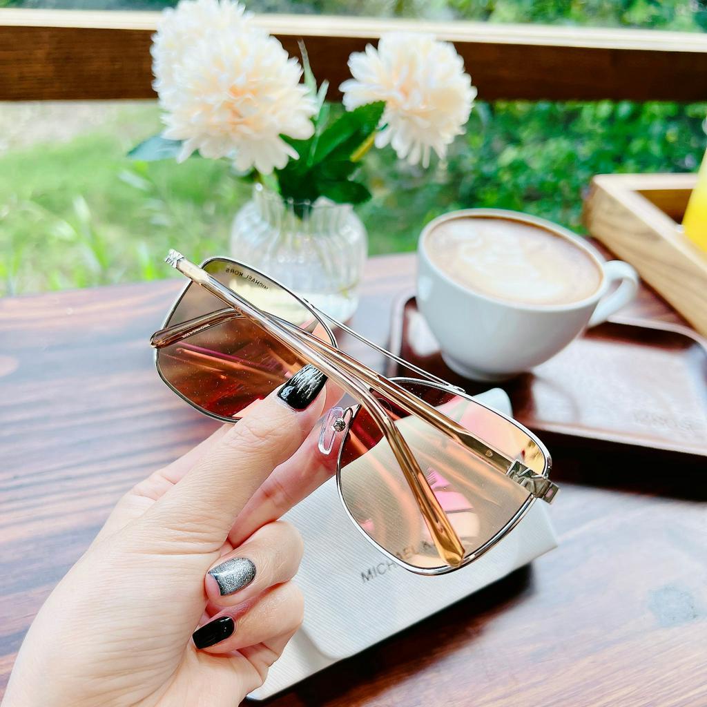 Kính mát nữ Michael Kors 0MK1096 Gold/Silver tráng gương fullbox