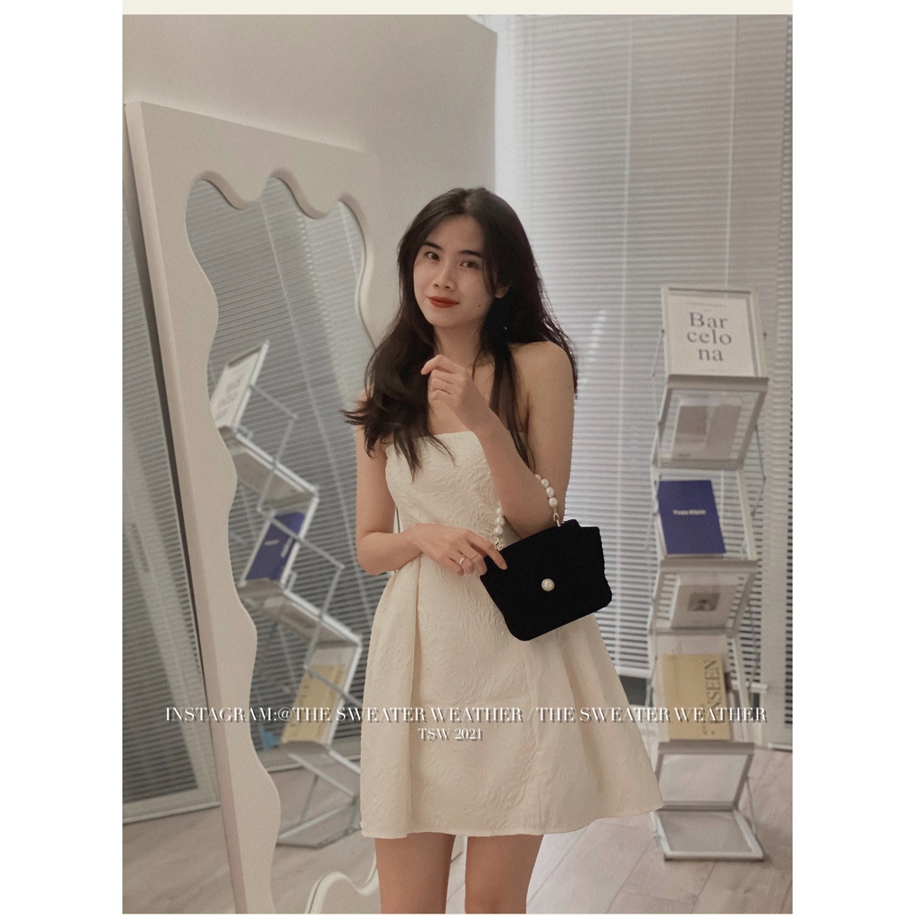 (Ảnh thật) Váy quây gấm minidress có sẵn đệm mút the.sweaterweather TSW | WebRaoVat - webraovat.net.vn