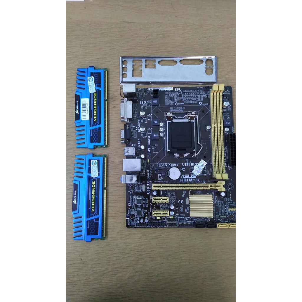 THANH LÝ - Asus H81M-K còn fe như hình & Cặp ram 2x4GB corsair