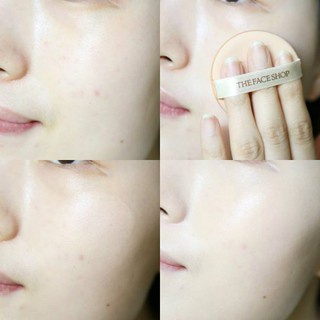 Lõi phấn phủ trang điểm dưỡng da chống nắng Gold Collagen Ampoule Two Way Pact The Face Shop fmgt 9.5g SPF30+PA+++