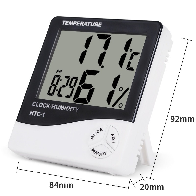 Đồng hồ kỹ thuật số tích hợp máy đo nhiệt độ và độ ẩm