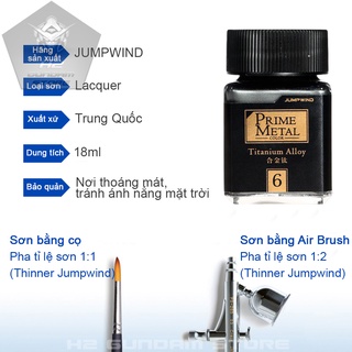 [Jumpwind] Sơn mô hình Prime Metal PM01 - PM09 (Màu Kim loại đặc biệt)