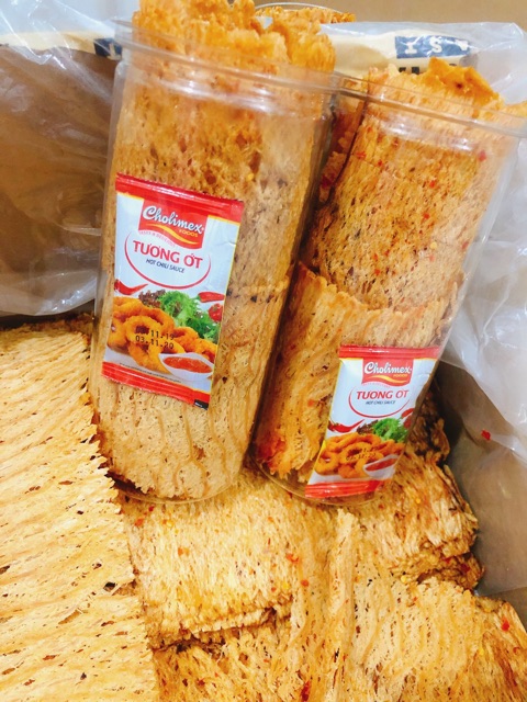 Mực cán tẩm vị hũ 200gr = 55k