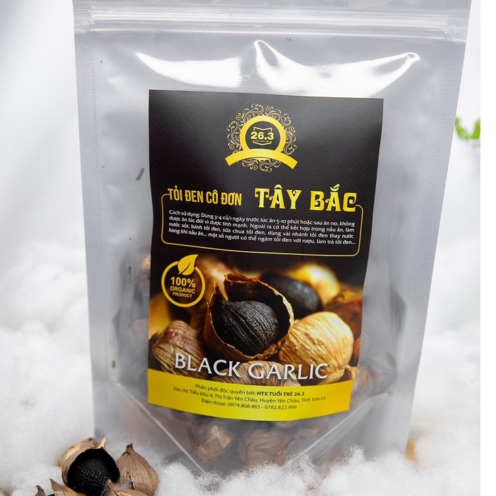 Tỏi đen cô đơn Tây Bắc Túi 500g