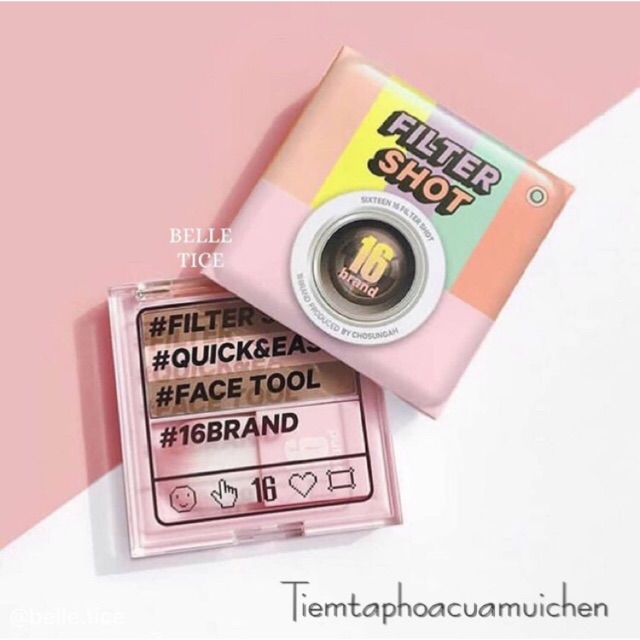 [Sẵn] [Hot] Phấn Tạo Khối Và Highlight Đa Năng 16Brand Filter Shot Contour Peach | BigBuy360 - bigbuy360.vn