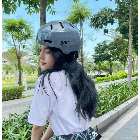 MŨ POC TAI MÈO POC 05 Cực Xinh, Kèm túi đựng, Mái che và BH 12 Tháng - nonbaohiem1995