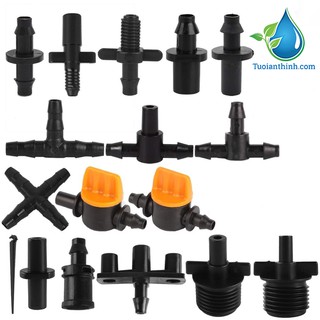 Phụ Kiện Ống LDPE 6mm: Van khóa sino 6mm, Khởi Thủy 6mm, Chân Ren 21...Hệ thống tưới cây