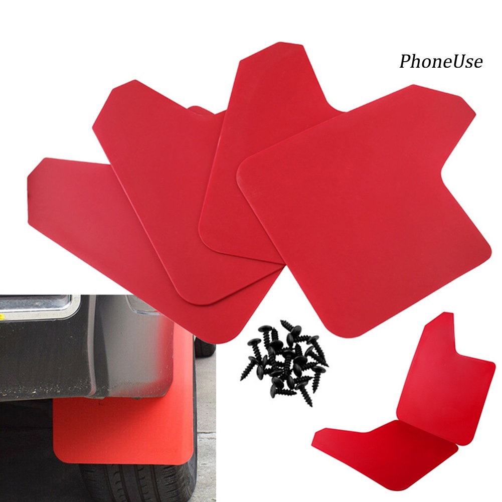 FENDER Pu Bộ 4 Miếng Chắn Bùn Cho Xe Ô Tô