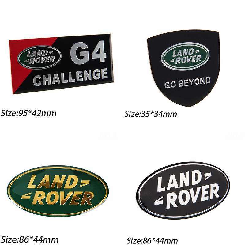 Miếng Dán Kim Loại Trang Trí Xe Hơi Land Rover Range Rover Freelander Discovery Evoque