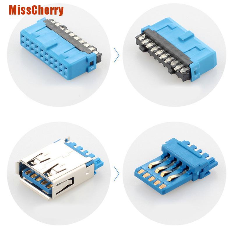 Dây Cáp Nối Bảng Mạch Điện Từ 2 Cổng Usb3.0 Sang Bo Mạch Chủ 20pin