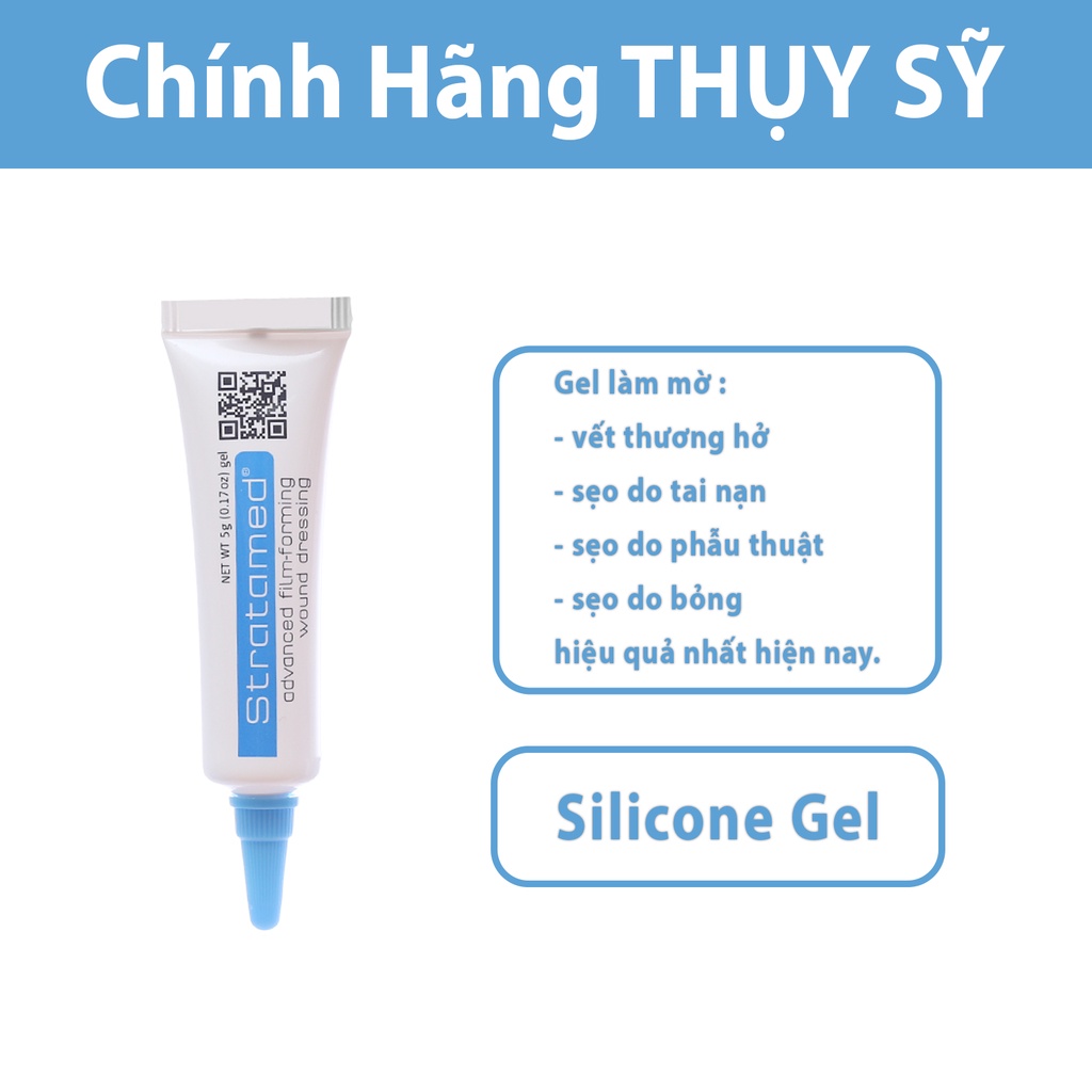 Gel Làm Mờ Sẹo Và Vết Thương Hở STRATAMED 5g - Chính Hãng Thụy Sỹ