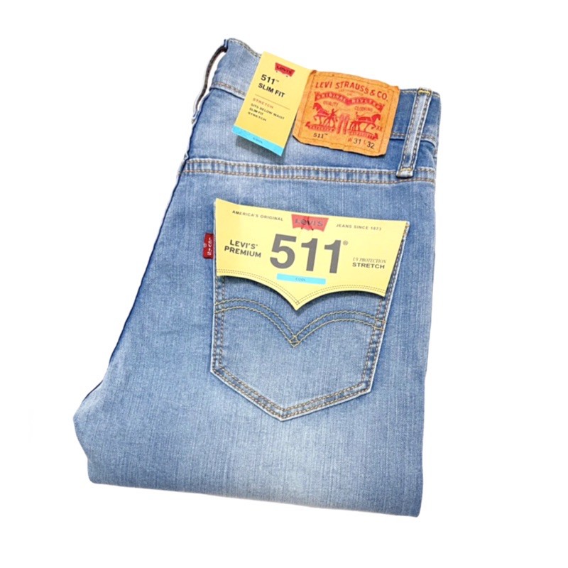 [ Hàng hiệu Sale 50 %] Quần levi's 511 slim nhập khẩu cao cấp ( co dãn)