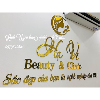 chữ alu trang trí tiệm nail mi spa thanh thảo