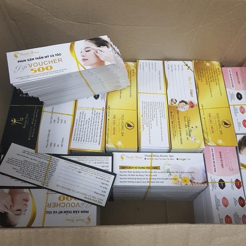 In Thẻ Liệu Trình Spa TMV Beauty - Thiết kế theo yêu cầu