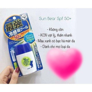 [HT3] Kem chống nắng omi sun bear màu xanh.-  giahan13 
