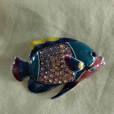 Trâm cài áo hình cá hề phong cách vintage sáng tạo