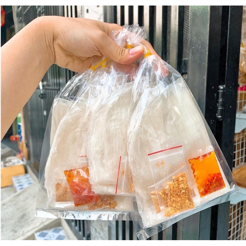 BÁNH TRÁNG PHƠI SƯƠNG SATE TỎI MUỐI NHUYỄN ( MỚI )