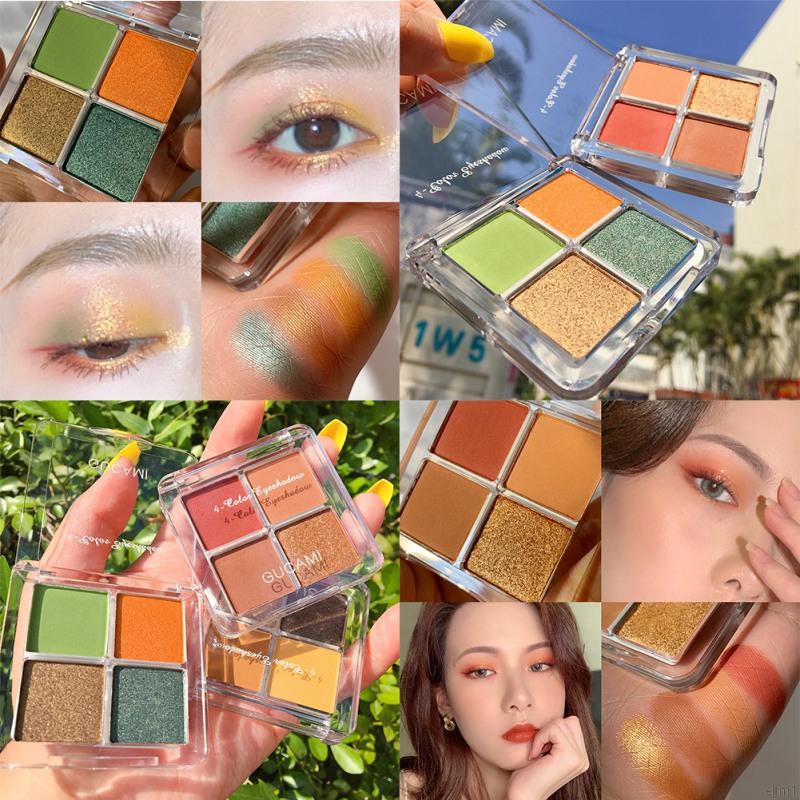 Bảng phấn mắt GUICAMI 4 màu sắc trang điểm lâu trôi dễ sử dụng | BigBuy360 - bigbuy360.vn