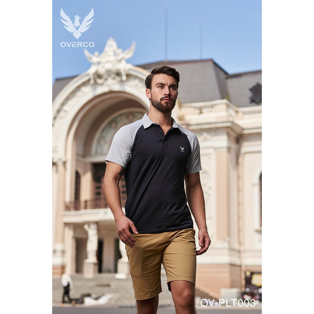 Áo Thun Nam OVERCO, Thiết Kế Phối Tay Trẻ Trung, Chất Vải Mềm, Mát, Phong Cách Mạnh Mẽ | BigBuy360 - bigbuy360.vn