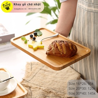 khay gỗ đựng bánh, đựng trà