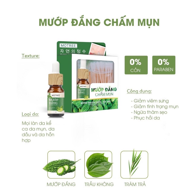 Mẫu mơi  Chấm mụn mướp đắng Motree