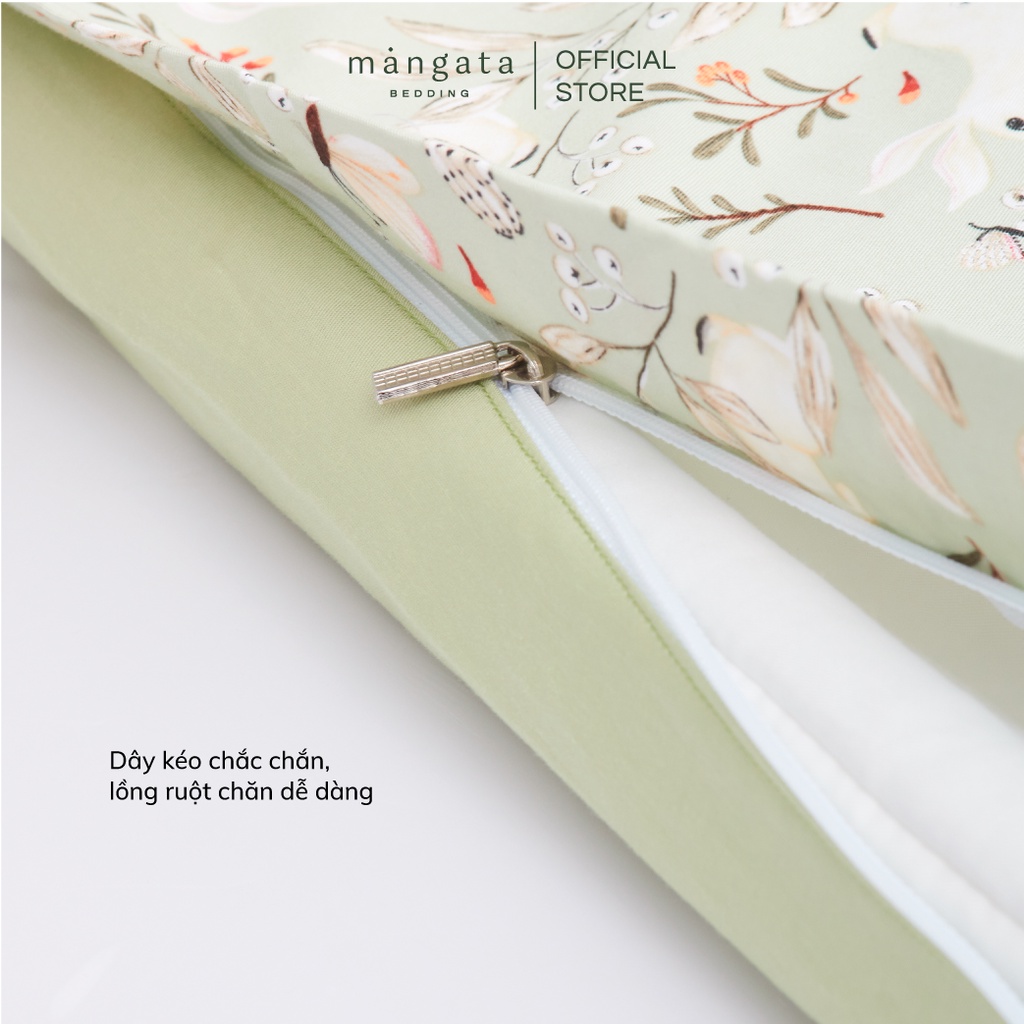 Bộ chăn ga gối Cotton Hàn Quốc size 1m6x2m thô lụa cao cấp nhiều họa tiết Mangata Bedding đủ size mềm mịn mát êm ái