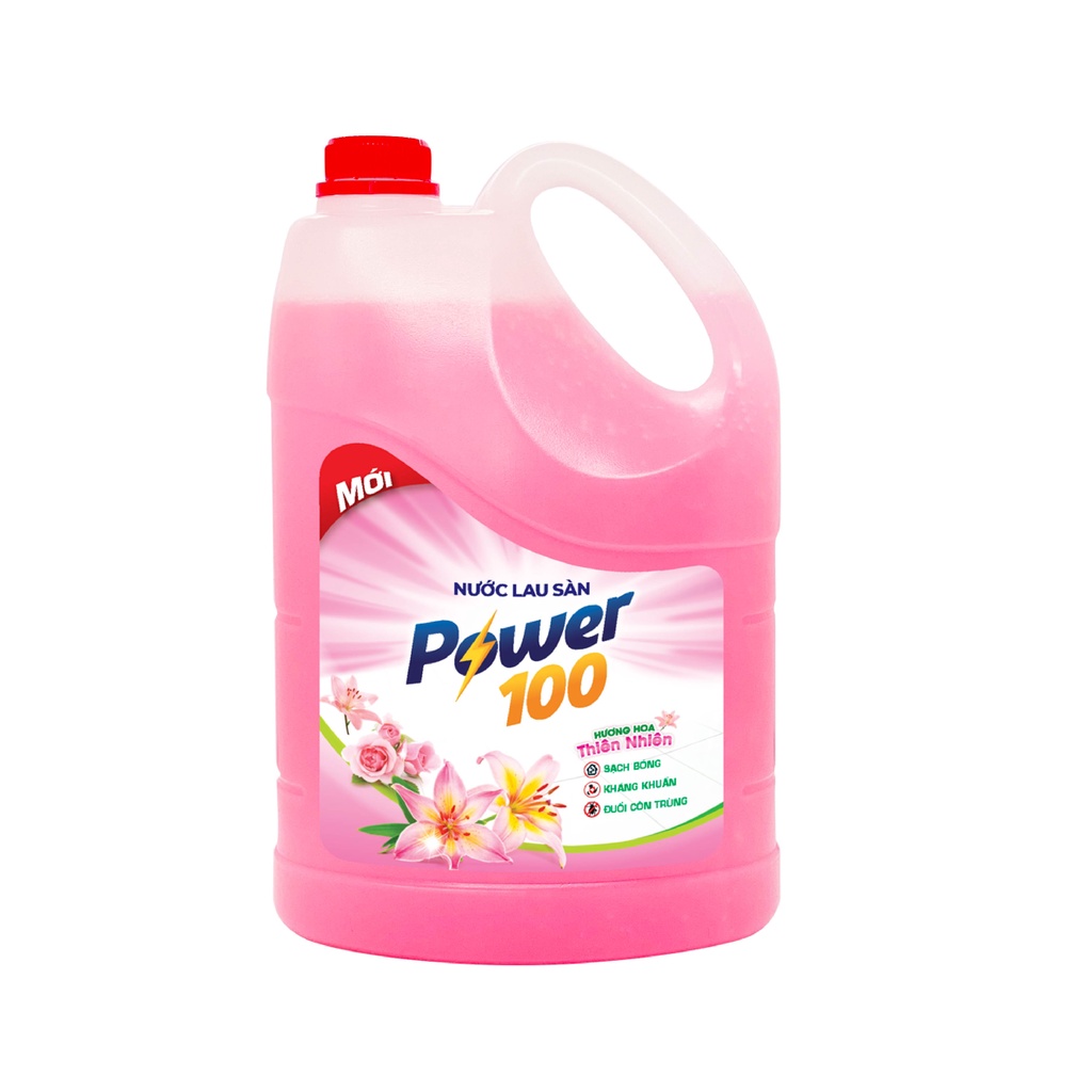 Nước lau sàn POWER100 Hương Hoa Thiên Nhiên 3.8kg