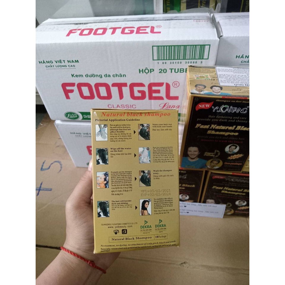 Gội đen có tem (hộp10 gói)