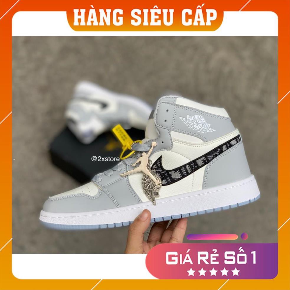 ❤Giày JorDan Dior❤️ FREESHIP- BẢO HÀNH 1 Năm THÁNG]Hàng Đẹp Có Sẵn Giày Thể Thao Nam Nữ JorDan Dior Cao Cổ đế trong up 1