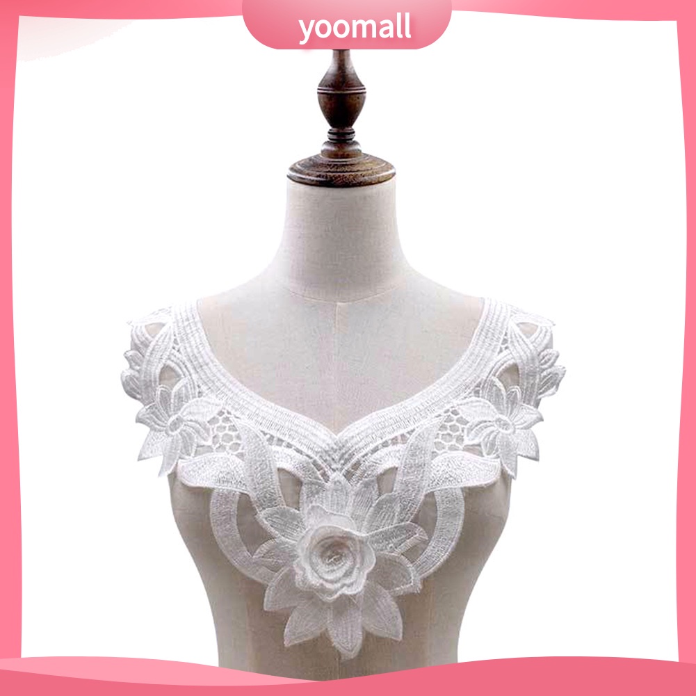 Viền Cổ Áo Bằng Ren Thiết Kế Rỗng Dùng Trang Trí Quần Áo DIY