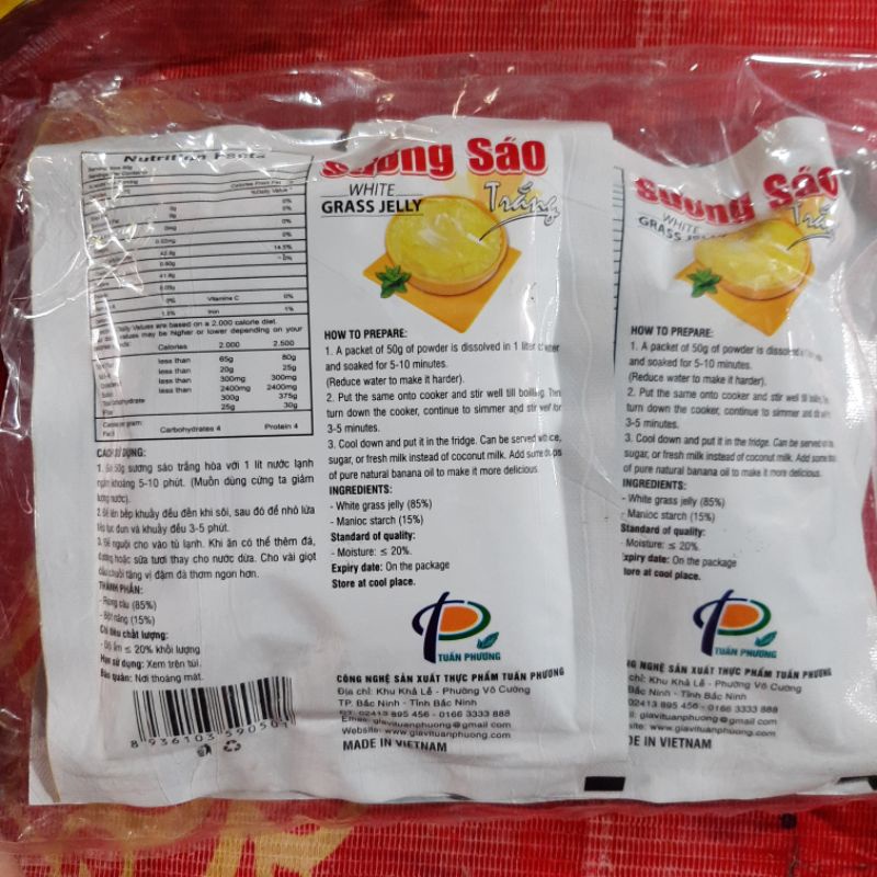 Sương sáo đen / sương sáo trắng Tuấn Phương 50g