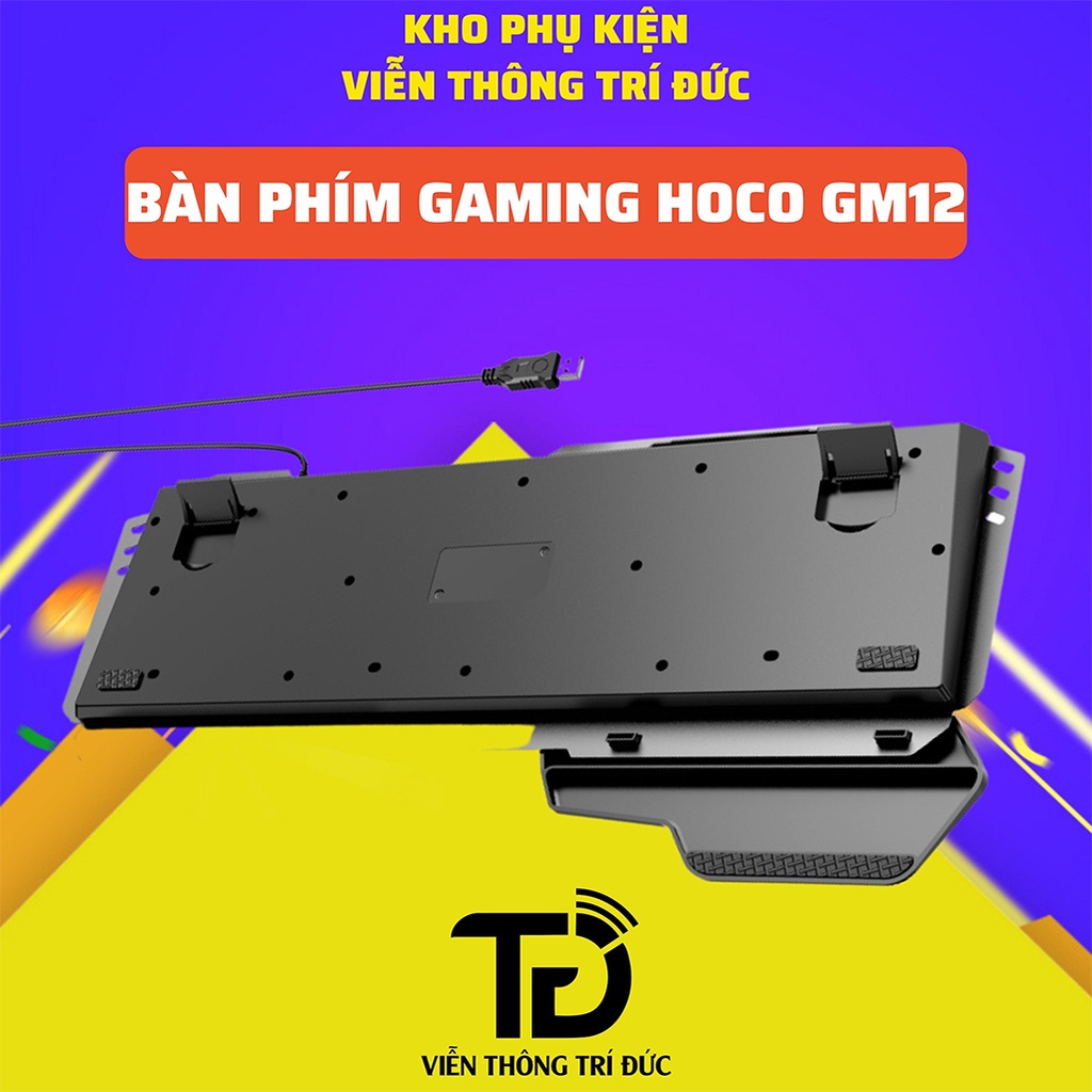 Bộ Bàn Phím Và Chuột Gaming Hoco GM12/GM11/GM16 + Lót Chuột LED RGB Tùy Chỉnh Chế Độ Đèn + Chuột Không Dây Cho Máy Tính