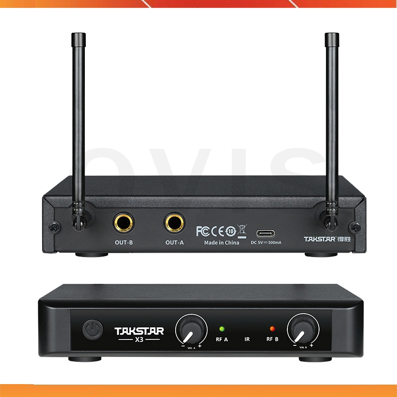 Tasktar X3PP - Micro Không Dây UHF Cho Giảng Dạy, Phát Biểu, Sân Khấu, Phạm Vi Hoạt Động 50m