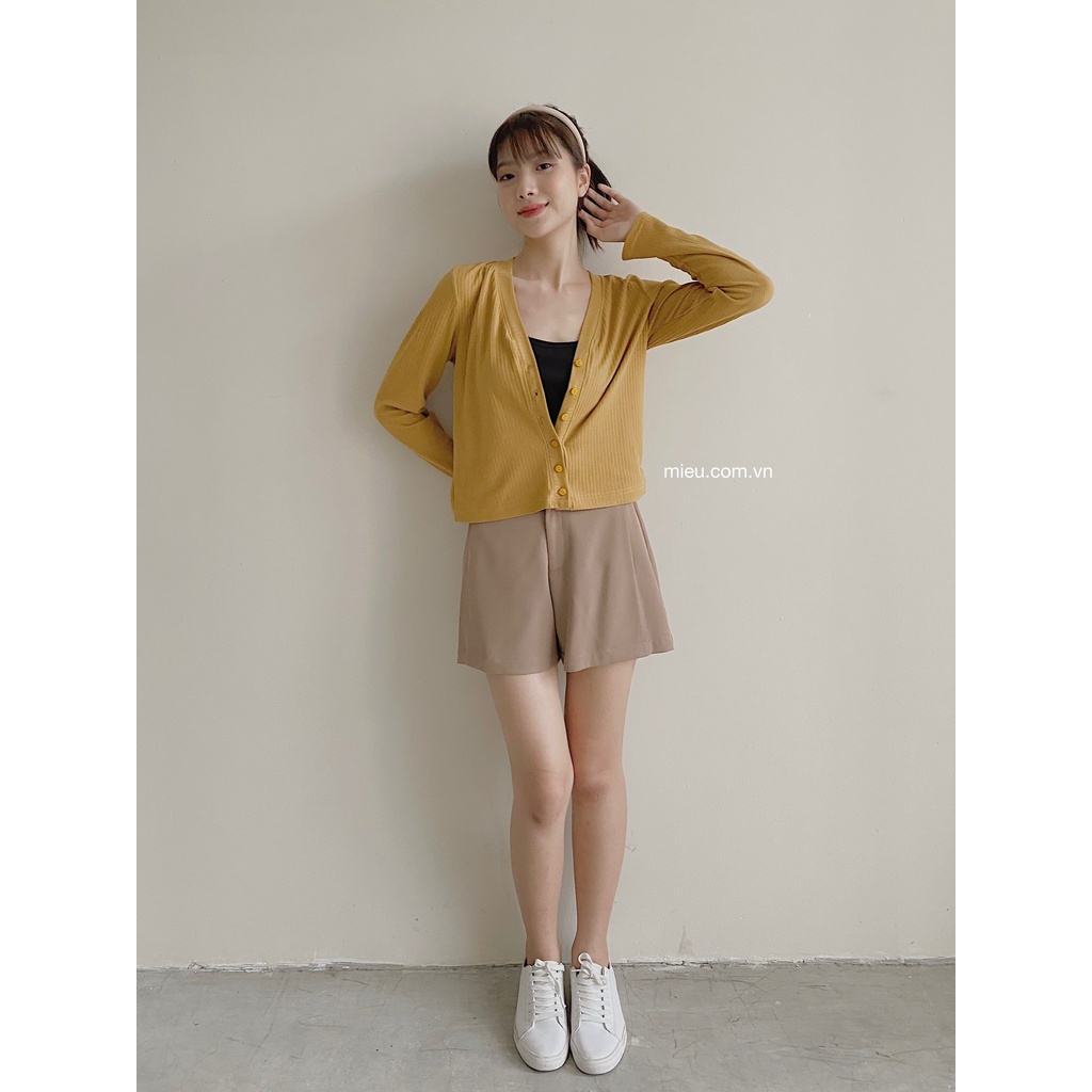 [ Miều ] Áo khoác cardigan tay dài Short Sweater Coat