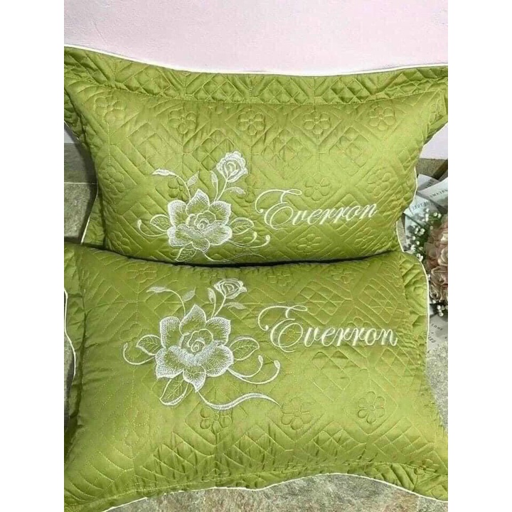 COMBO 2 CHIẾC VỎ GỐI Cotton SATIN THÊU LOẠI 1 CAO CẤP 45cm x 65cm