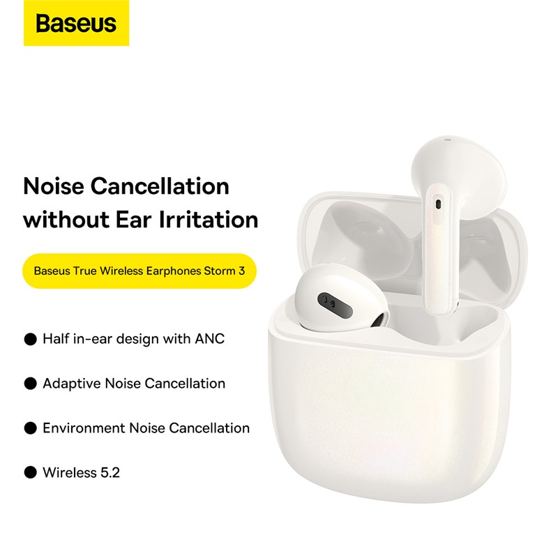 Tai Nghe Bluetooth Cao Cấp ANC Baseus TWS Earphones Storm 3